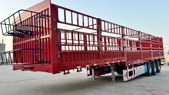 Тяжелая 40-тонная 50-тонная грузовая полуприцепка с тремя осями