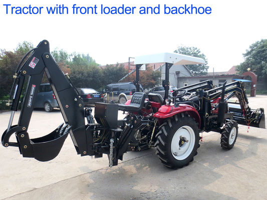 двигатель дизеля тракторов фермы 30хп земледелия 4ВД с передними затяжелителем и Бакхое